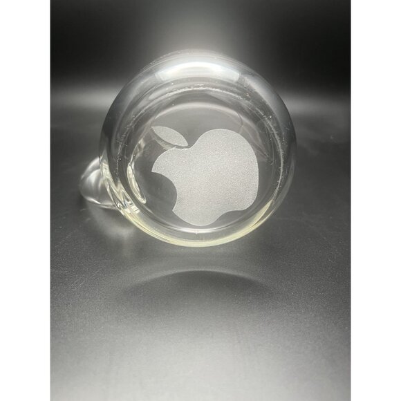 Rare Apple Logo Glass Beer Mug 16 Oz 1980 collectible computer - Picture 5 of 5